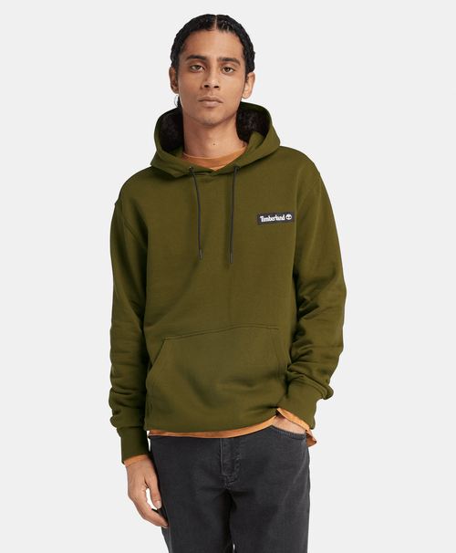 Sudadera tipo hoodie para hombre con insignia