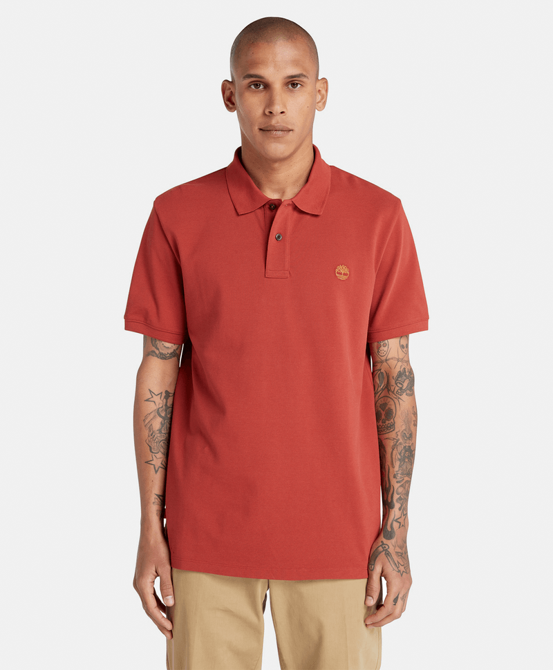 Polo Rever Mile de hombre manga corta naranja · REVER MILE