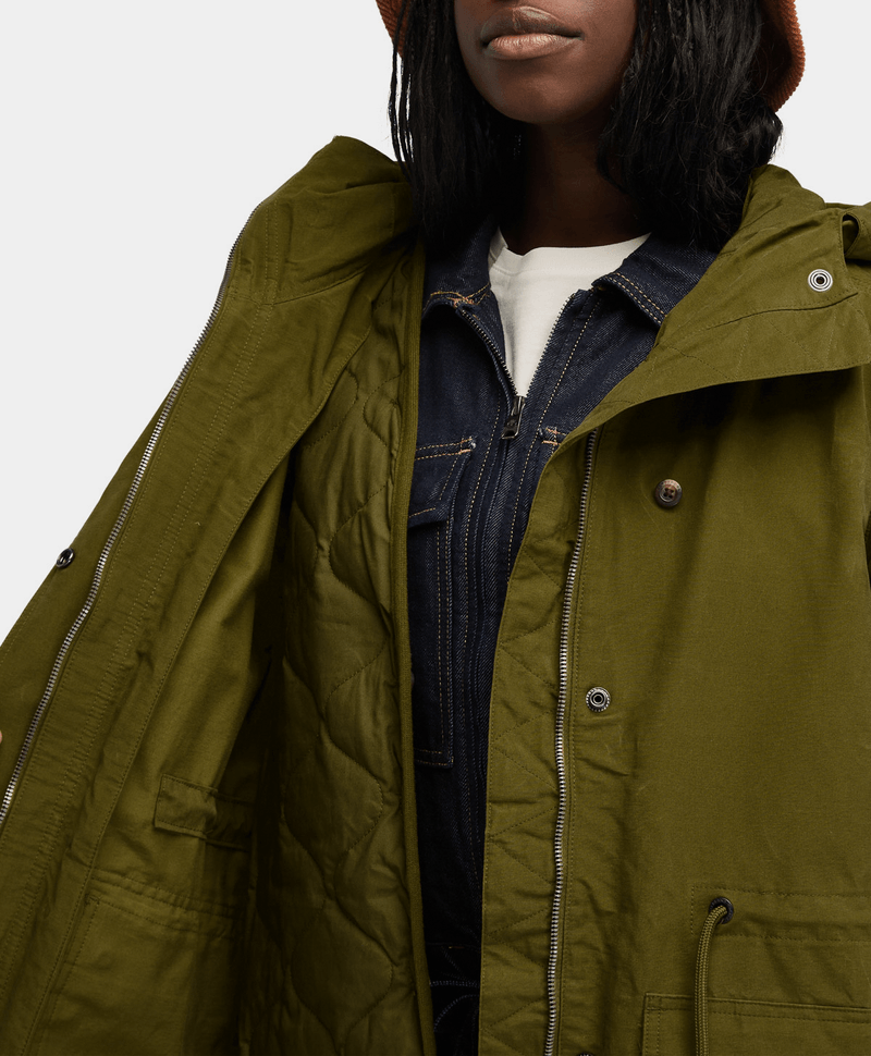 Parka green jacket outlet