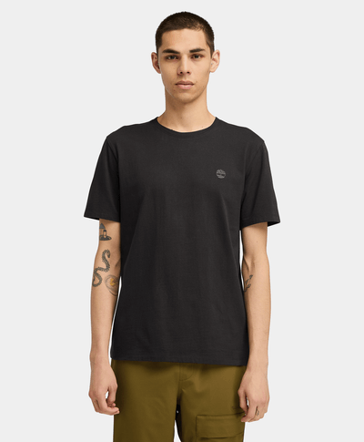 Playera Corte Regular de Algodón para Hombre, Negro