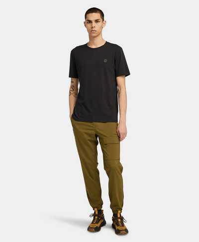 Playera Corte Regular de Algodón para Hombre, Negro