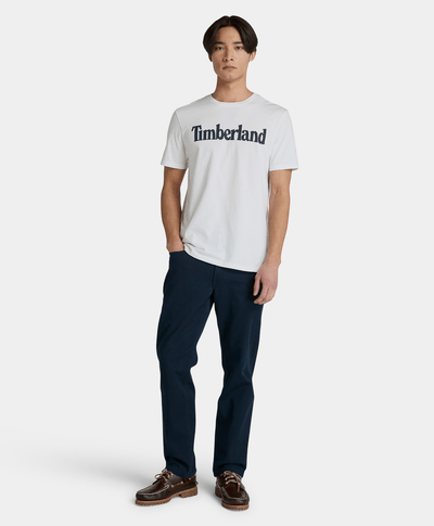 Camiseta Northwood de manga corta con logo para Hombre, Blanco