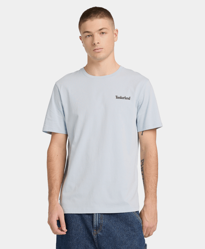 Playera de manga corta con estampado de oso para Hombre, Azul