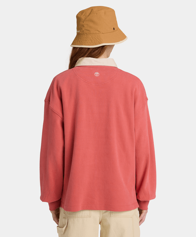 Polo Lush Rugby para Mujer, Rojo