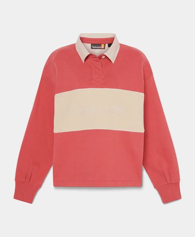 Polo Lush Rugby para Mujer, Rojo