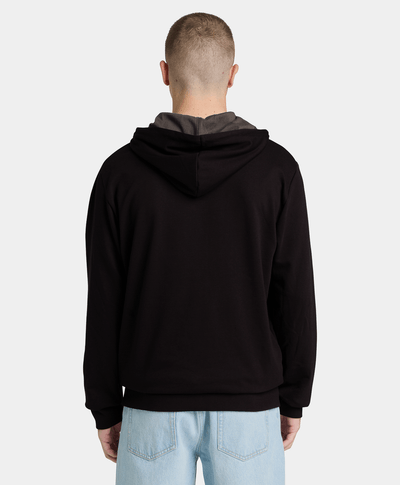 Sudadera Oyster River con gorro y cierre completo para Hombre, Negro