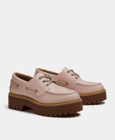 Zapatos náuticos Stone Street con plataforma para Mujer, Rosa