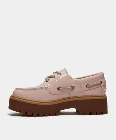 Zapatos náuticos Stone Street con plataforma para Mujer, Rosa