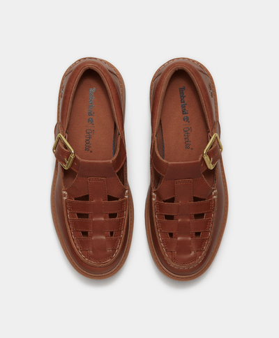 Zapatos Stone Street Buckle para Mujer, Café