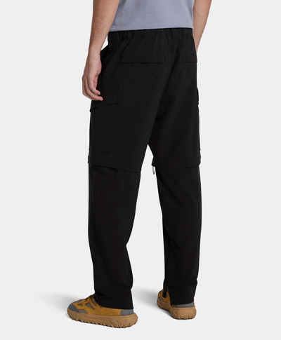 Pantalón convertible secado rápido para Hombre, Negro