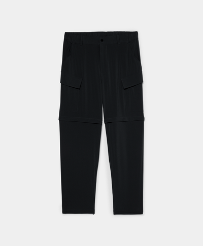 Pantalón convertible secado rápido para Hombre, Negro