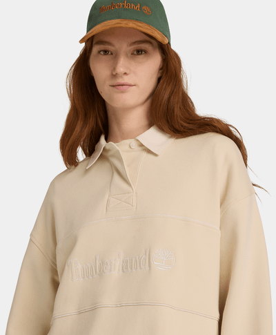 Polo Lush Rugby para Mujer, Beige