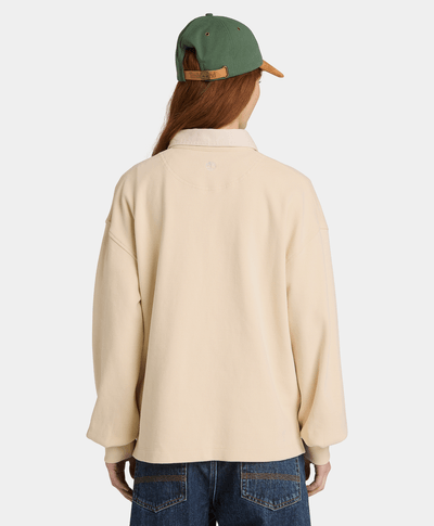 Polo Lush Rugby para Mujer, Beige