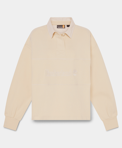 Polo Lush Rugby para Mujer, Beige