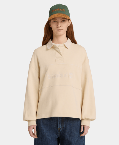 Polo Lush Rugby para Mujer, Beige