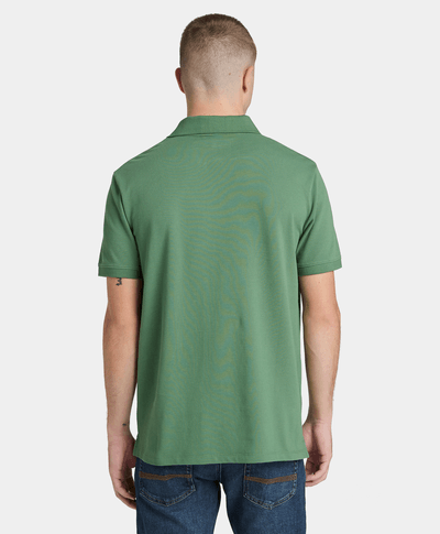 Polo de manga corta de algodón Oyster River para Hombre, Verde