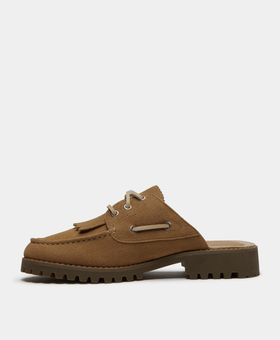 Zapatos Zuecos Noreen Mule para Mujer, Café