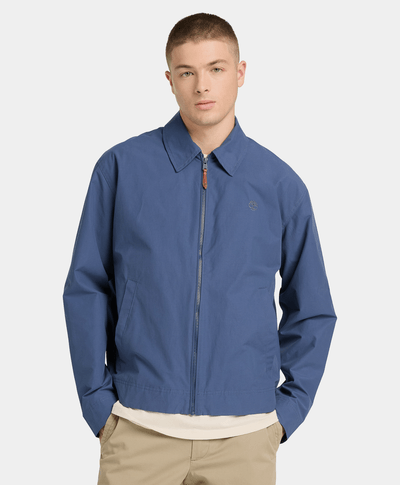 Bomber Stratham de algodón resistente al agua para Hombre, Azul