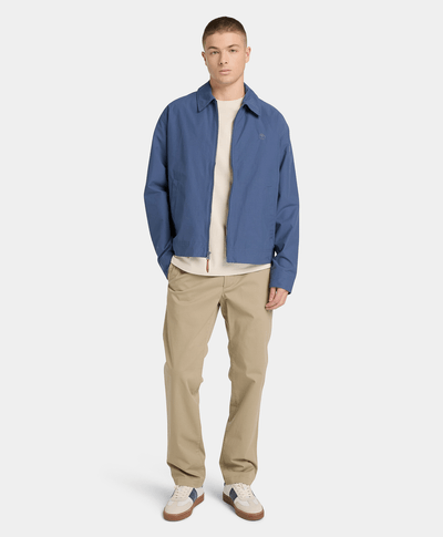 Bomber Stratham de algodón resistente al agua para Hombre, Azul