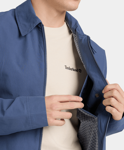 Bomber Stratham de algodón resistente al agua para Hombre, Azul