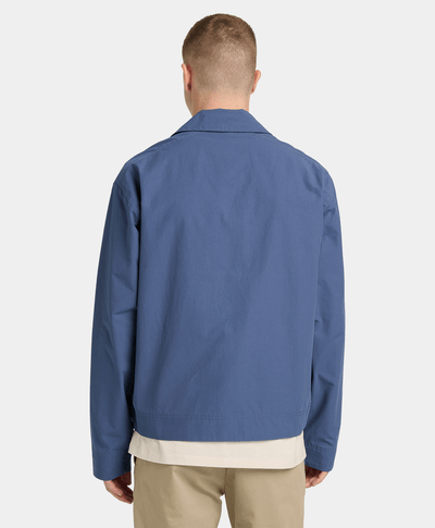 Bomber Stratham de algodón resistente al agua para Hombre, Azul