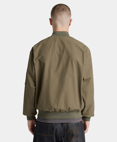 Bomber utilitaria repelente al agua para Hombre, Verde