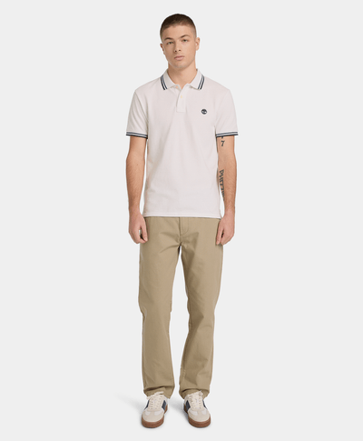 Pantalón Littleton de algodón con 5 bolsillos para Hombre, Beige