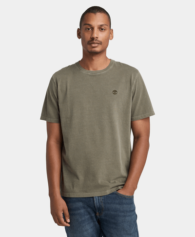 Playera Dunstan River de manga corta teñida para Hombre, Verde