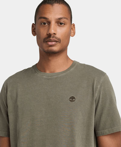 Playera Dunstan River de manga corta teñida para Hombre, Verde