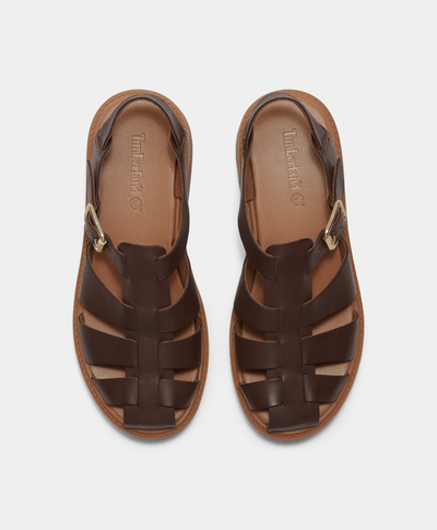 Sandalias con plataforma Stone Street Fisherman para Mujer, Café