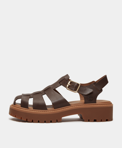 Sandalias con plataforma Stone Street Fisherman para Mujer, Café