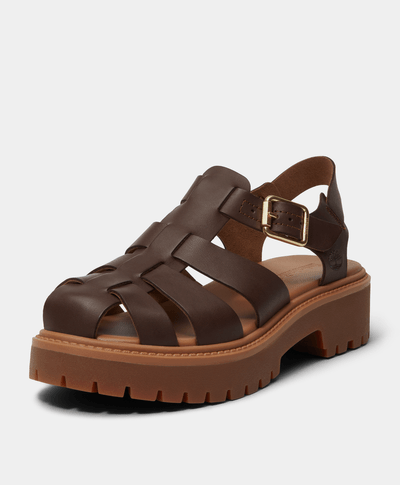 Sandalias con plataforma Stone Street Fisherman para Mujer, Café
