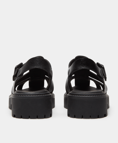 Sandalias con plataforma Stone Street Fisherman para Mujer, Negro