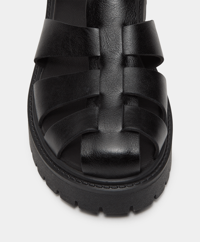 Sandalias con plataforma Stone Street Fisherman para Mujer, Negro