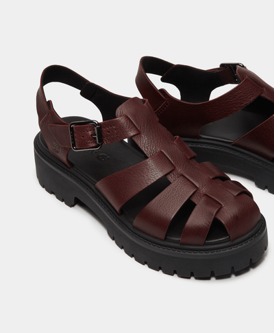 Sandalias con plataforma Stone Street Fisherman para Mujer, Vino