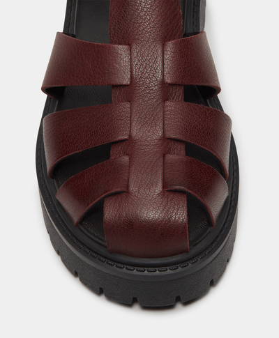 Sandalias con plataforma Stone Street Fisherman para Mujer, Vino