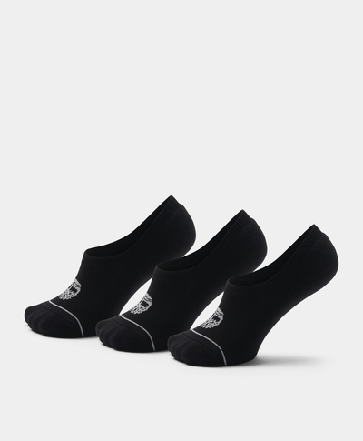 3 Pack calcetines invisibles Unisex, Negro