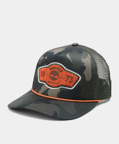 Gorra Trucker con logo bordado, Verde