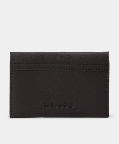 Tarjetero de cuero Acadia Unisex, Negro