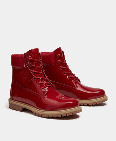 Botas Impermeables Premium 6 Inch Para Mujer, Rojo