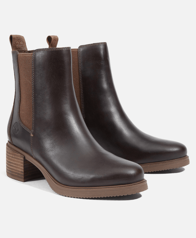 Botas Dalston Vibe tipo Chelsea para Mujer, Café