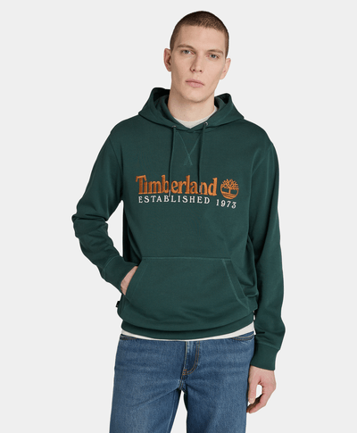 Sudadera - Hoodie Regular Fit Logo Bordado Para Hombre, Verde
