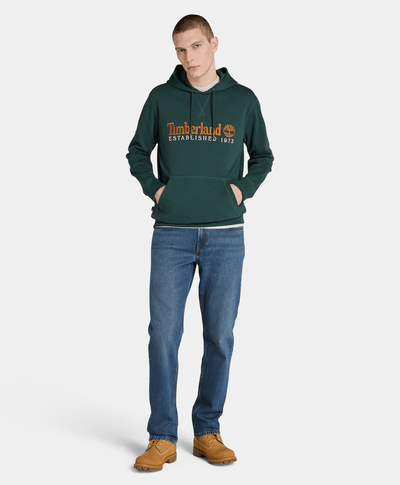Sudadera - Hoodie Regular Fit Logo Bordado Para Hombre, Verde