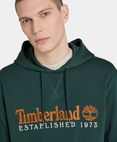 Sudadera - Hoodie Regular Fit Logo Bordado Para Hombre, Verde