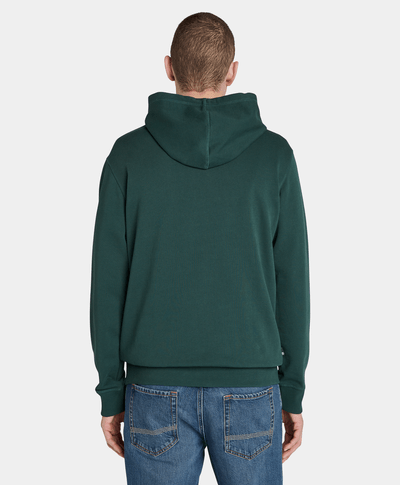 Sudadera - Hoodie Regular Fit Logo Bordado Para Hombre, Verde