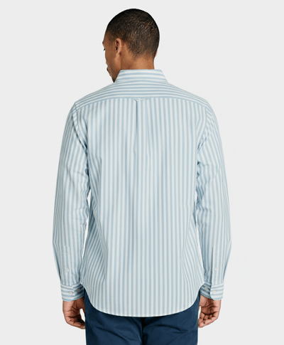 Camisa Oxford Regular Fit Para Hombre, Azul