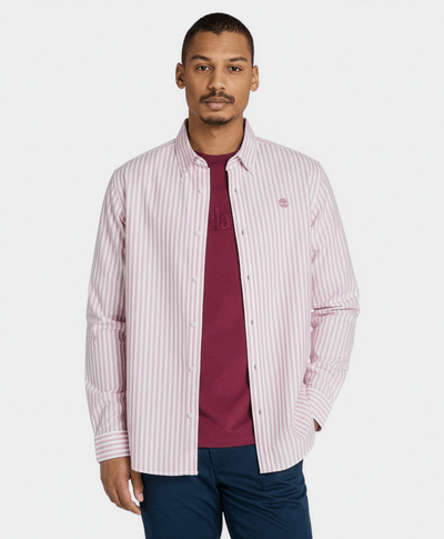 Camisa Oxford Regular Fit Para Hombre, Rosa