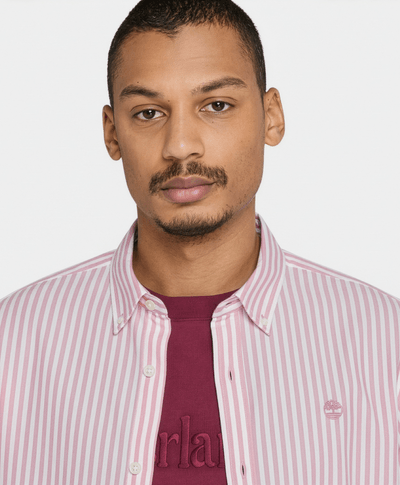 Camisa Oxford Regular Fit Para Hombre, Rosa