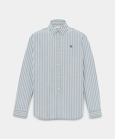 Camisa Oxford Regular Fit Para Hombre, Verde