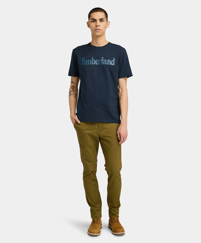 Playera Workdmark Regular Fit Para Hombre, Azul